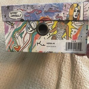 Jeffrey Campbell Hera-HI nude sandal SZ 8.5